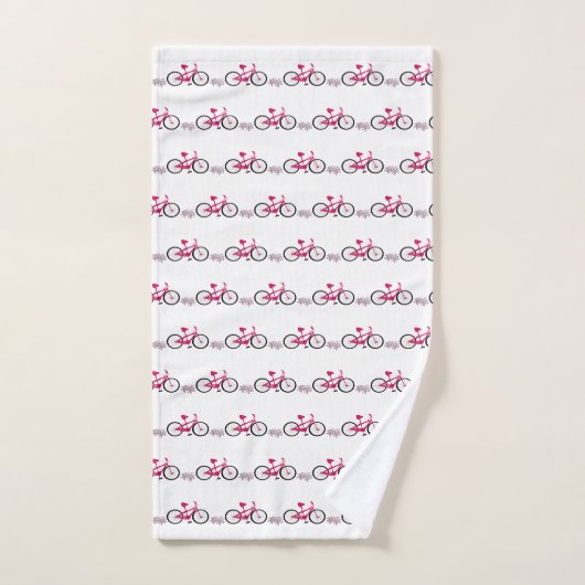 Cycle pour des bicyclettes roses pures (Serviette à main)