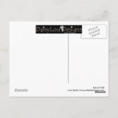 Cycle Race Crash briefkaart door Lyn Hurring (Achterkant)