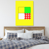 Cycle Race Jerseys 3 Yellow Canvas Afdruk (Insitu (Slaapkamer))