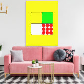 Cycle Race Jerseys 3 Yellow Canvas Afdruk (Insitu (Woonkamer))