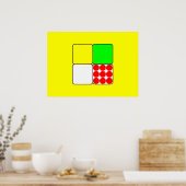 Cycle Race Jerseys 3 Yellow Poster (Keuken)