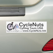 CycleNuts-Bumpersticker Bumpersticker (Op auto)