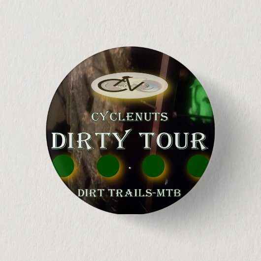 CycleNuts Dirty Tour Button (Voorkant)