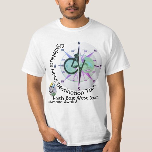 CycleNuts NEWS Destination Tours T-shirt (Voorkant)