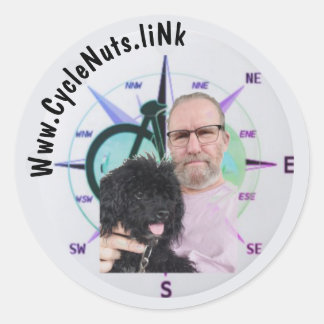 CycleNuts NIEUWS Slimme begeleide Selfie Cycle Tou Ronde Sticker