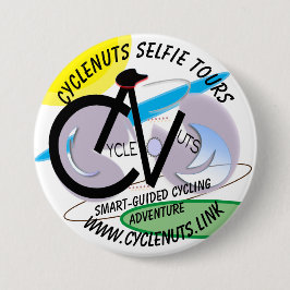 CycleNuts Selfie Tours - SmartGuided Adventure Ronde Button 7,6 Cm