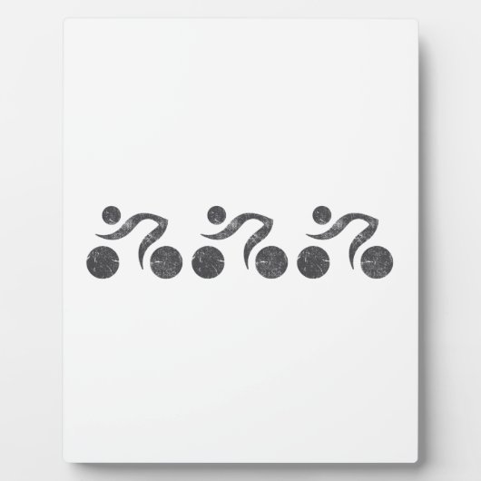 Cyclers in grijs fotoplaat (Voorkant)