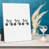 Cyclers in grijs fotoplaat (Zijkant)