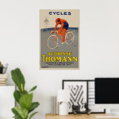 Cycles Alphonse Thomann Affiche de Vélo (Bureau à domicile)