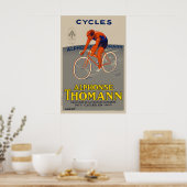 Cycles Alphonse Thomann Affiche de Vélo (Cuisine)