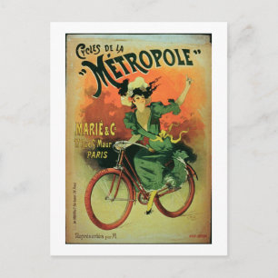 "Cycles de La Metropole", Marie & Co. (kleur lith Briefkaart