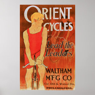 Cycles de l'Orient - affiche vintage de bicyclette
