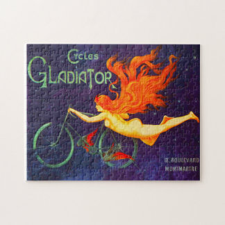 Cycles Gladiator Vintage Franse Wielrenadvertentie Legpuzzel