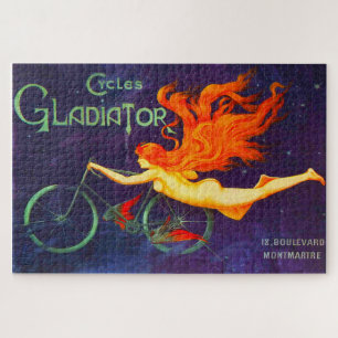 Cycles Gladiator Vintage Franse Wielrennen Ad Post Legpuzzel