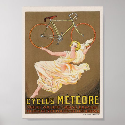 Cycles Météore Affiche Vintage 1926 (Devant)