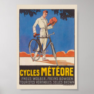 Cycles Météore Frankrijk Vintage Poster 1926