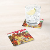 Cycles Perfecta, Mucha Vierkante Kartonnen Onderzetter (Insitu)