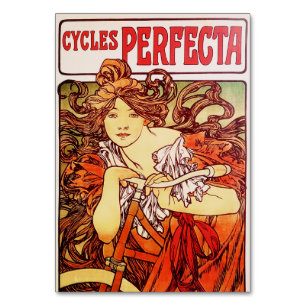 Cycles Perfecta van Alphonse Mucha Kaart