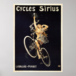 Cycles Sirius Vintage Poster Publicité