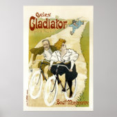 Cycli Gladiator Amusing  French Ad Poster (Voorkant)