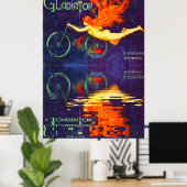 Cycli Gladiator Reflection in Time French Cycling Poster (Thuiskantoor)