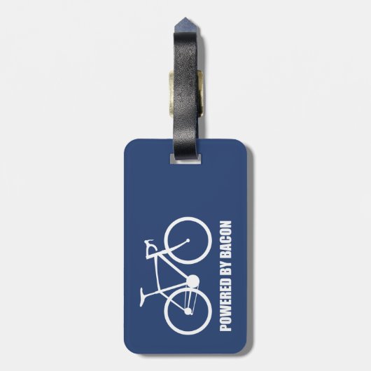 Cycli met behulp van Bacon Bagagelabel (Achterkant verticaal)