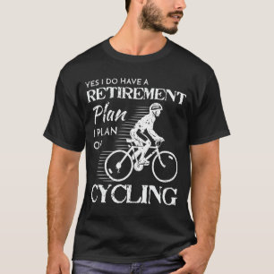 Cycli Pensioenplan Witte fiets Verstoord T-shirt
