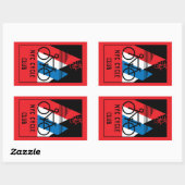 Cycling America Rechthoekige Sticker (Vel)