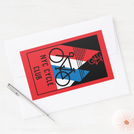 Cycling America Rechthoekige Sticker (Envelop)