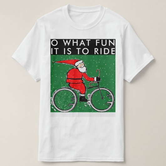 Cycling Christmas T-shirt (Design voorkant)