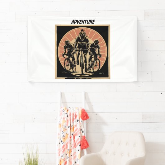 Cycling Club Team Design voor mannen Spandoek (Insitu)