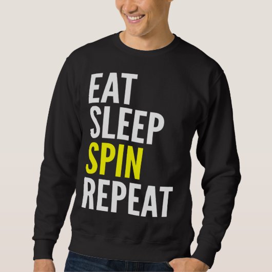 Cycling   Eat Sleep Spin Repeat Trui (Voorkant)
