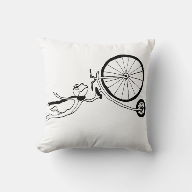 Cycling Frog Kussen (Voorkant)