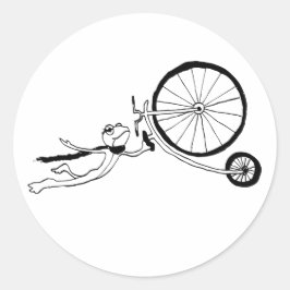 Cycling Frog Ronde Sticker