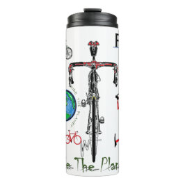 Cycling-geïnspireerde Tumbler Thermosbeker