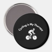 Cycling is My Therapy Magneet (Voorkant / Achterkant)