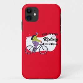 Cycling Life Grafisch ontwerp iPhone 11 Hoesje
