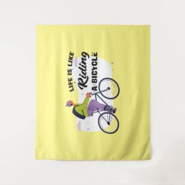 Cycling Life Grafisch ontwerp Wandkleed