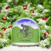 Cycling Sport Design Snow Globe Sneeuwbol (Kerstmis)