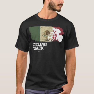 Cyclis met racisnelheid bij de Mexicaanse Road Bik T-shirt