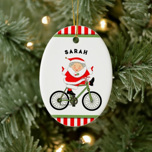 Cyclisch kerstcollectibel keramisch ornament (Boom)