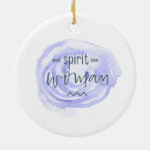 Cyclische vrouw keramisch ornament (Achterkant)