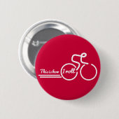 Cyclisme c'est comme ça que je roule badge bouton  (Devant & derrière)