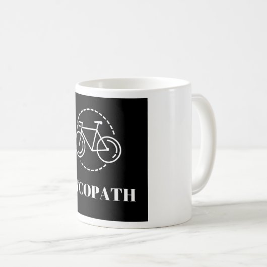Cyclisme Cycopath Café Mug (Devant droit)