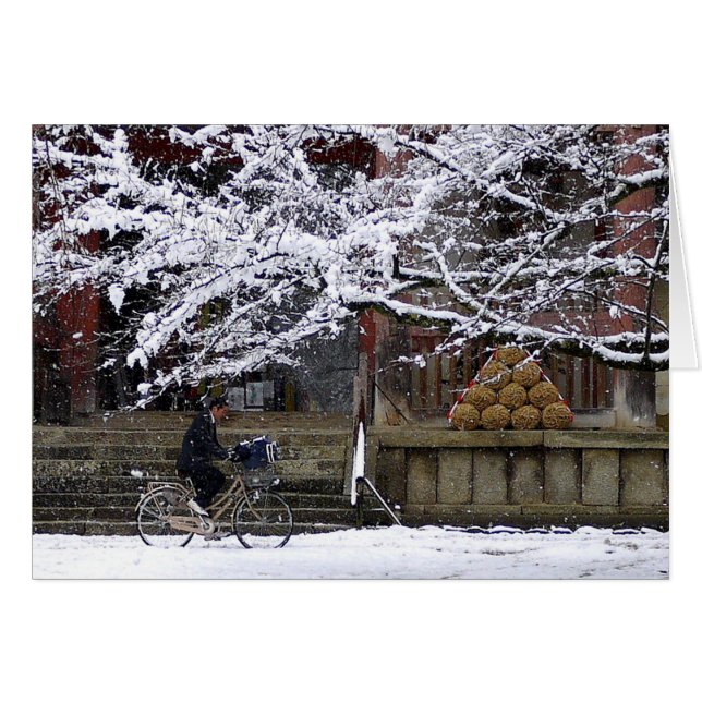 Cyclisme dans la neige (Devant horizontal)