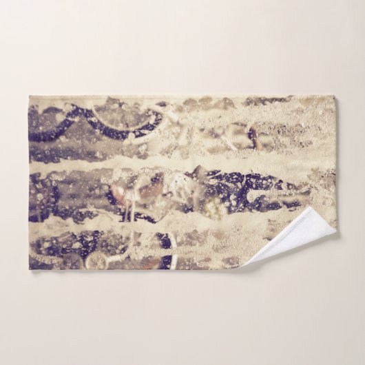 Cyclisme dans la pluie (Serviette à main)