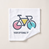 Cyclisme de texte personnalisé (Gant de toilette)