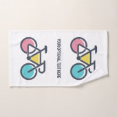 Cyclisme de texte personnalisé (Serviette à main)