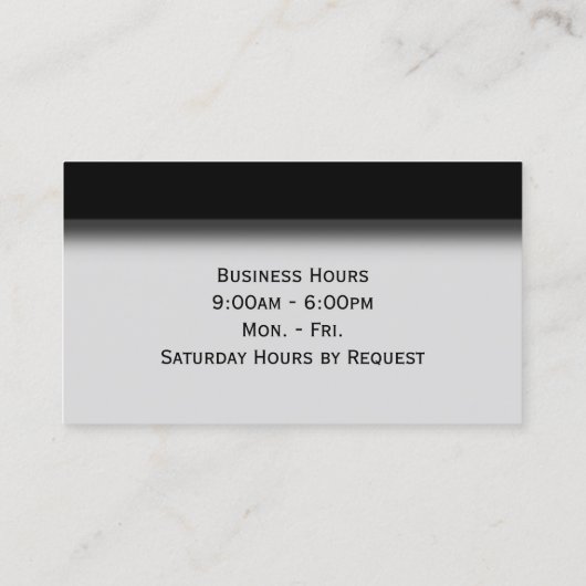 Cyclisme double côté avec Carte de visite Heures (Dos)