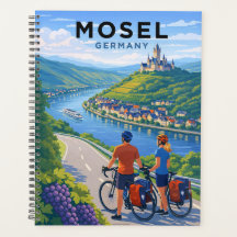 Cyclisme sur la Moselle Allemagne Art de voyage vi